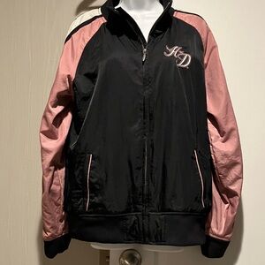 Harley-Davidson Black and Pink Bomber Jacket